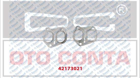 OTOCONTA 42173021 Egsoz Manifold Contasi (Celik) (Ortadaki Ciftli) Partner-Berlingo-Xsara Ii-P206-Expert-Jumpy Dw8 / Dw8b 1.9 D 00-->(2 Li Paket)  ####